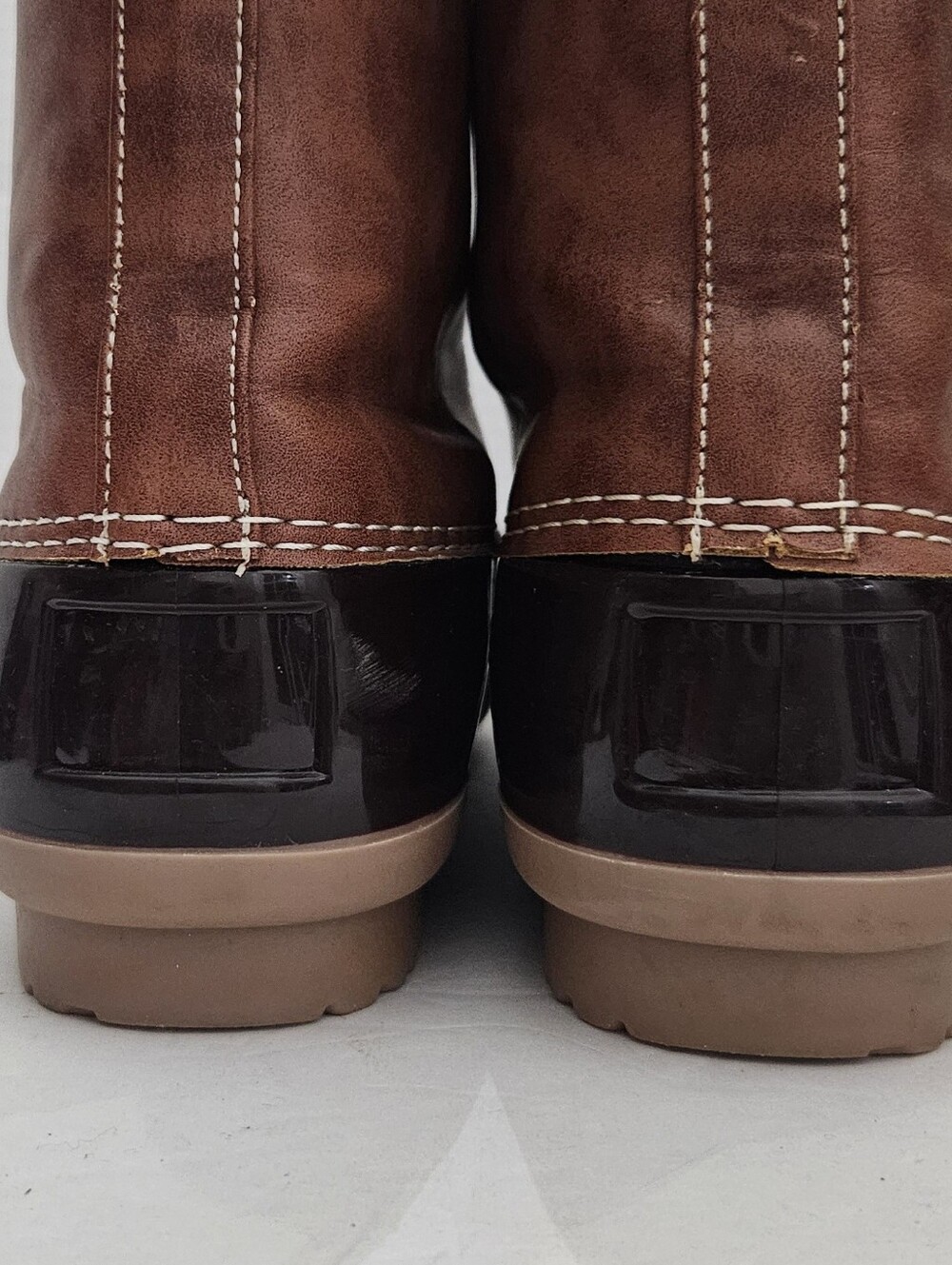 Yoki AXNY Dylan Women's Winter Duck Boots Size 8 Brown Two Tone - Picture 3 of 6